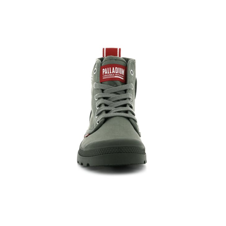 Dámské Boty Palladium Pampa Hi Dare Olivy Zelené | CZ IUS-27M